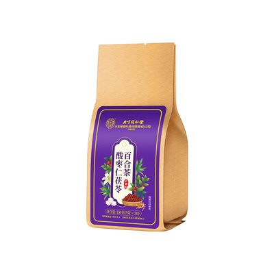 酸枣仁睡眠茶北京同仁堂上用百合茯苓助睡眠安神多梦易醒正品入睡