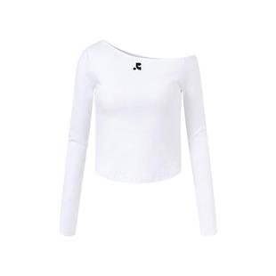 【明星同款】RestandRecreation2025新款RR一字领上衣斜肩长袖T恤