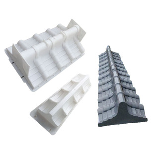 水泥模具仿古塑料围墙压顶院墙一体墙头墙帽预制建筑模板瓦模板