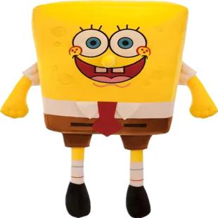 可爱海绵宝宝公仔毛绒玩具派大星玩偶床上抱枕儿童娃娃礼物男女生