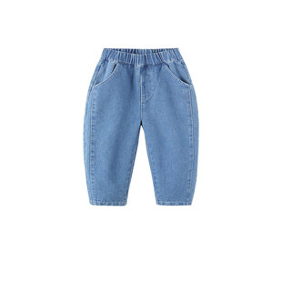 女童牛仔裤春秋宝宝长裤防褪色新款秋季小童裤子婴儿秋装儿童童装