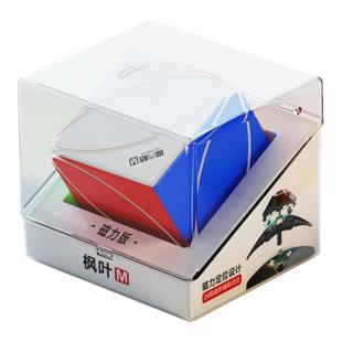 奇艺枫叶魔方磁力版魔方格六色比赛专用竞速级幼儿园儿童益智玩具