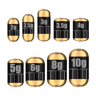 吉美防炸双芯快速铅卷可调克度铅皮座成品竞技刻度大物铅跑铅铅坠