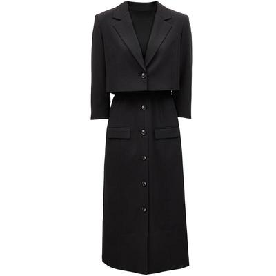 VeroModa两件套针织拼接连衣裙