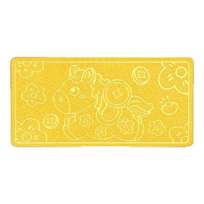 周大生黄金马年生肖金条足金投资金马上有钱金块金片收藏送女友礼