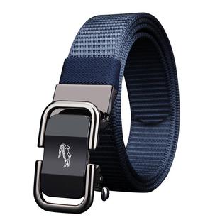 卡帝乐鳄鱼男士编织皮带帆布腰带时尚休闲青年自动扣韩版裤带潮