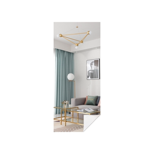 高清镜面纸软镜子不贴墙自粘玻璃贴纸不会碎的全身镜浴室墙贴装饰