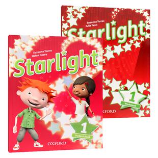 Starlight 1级别进口原版新版Oxford牛津星光少儿英语 学生书+活动手册英语书美式发音