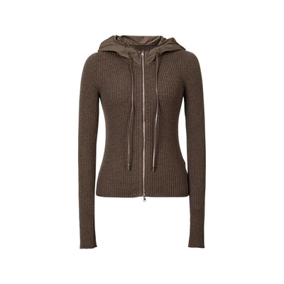 艾诺丝尚忆2025秋季连帽针织毛衫