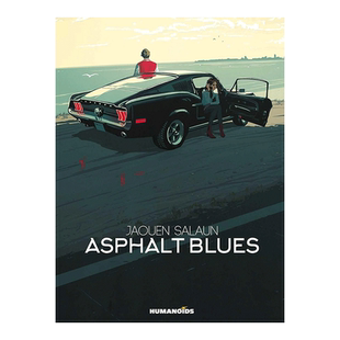 【现货】漫画 柏油路边的忧郁 Asphalt Blues 英文漫画书原版进口图书精装美漫书籍 Jaouen Salaun