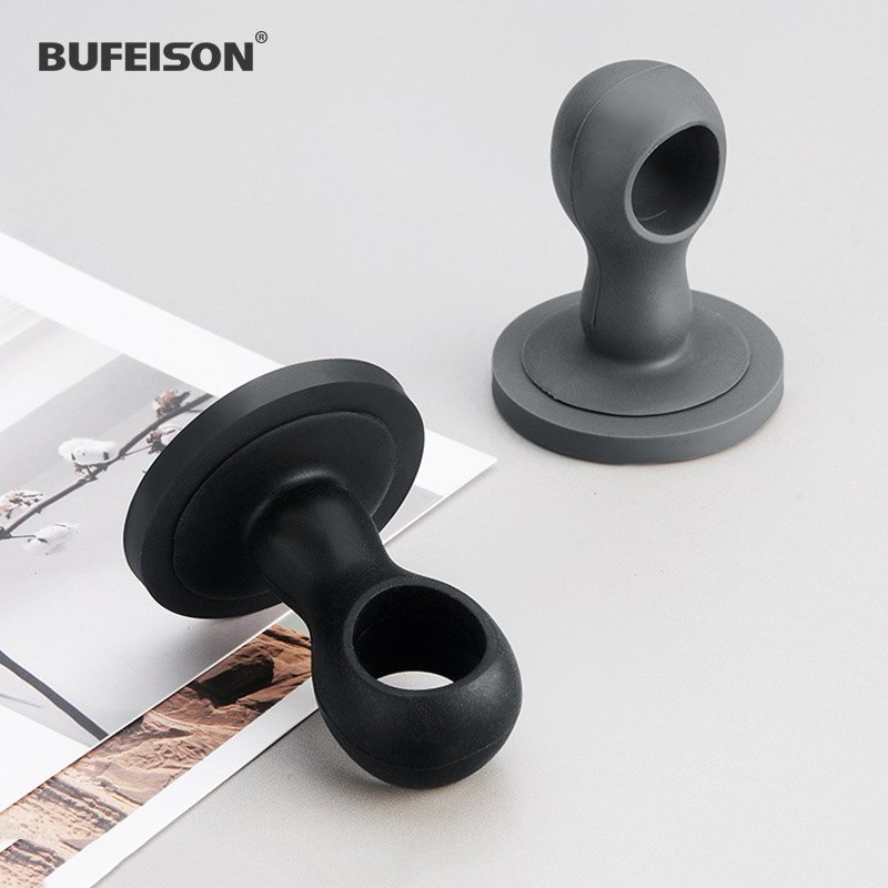 门吸免打孔新款硅胶门卫生间器后门静音窗户挡阻防撞厕所门把手垫