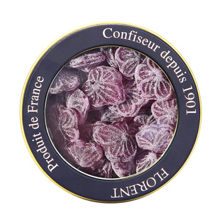 包邮 法国进口零食礼物盒 糖果 Florent费罗伦 紫罗兰水果糖200g