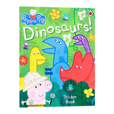 英文原版绘本 Peppa Pig Dinosaurs! Sticker Book 小猪佩奇 恐龙 粉红猪小妹 儿童英语启蒙图画书 英文版 进口英语原版书籍