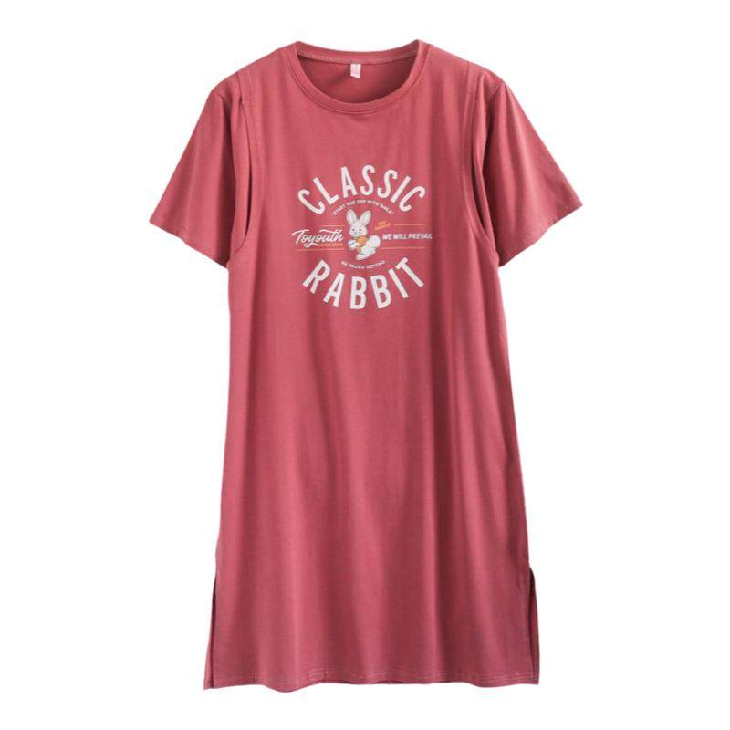 时尚辣妈款哺乳裙夏外出哺乳衣连衣裙孕妇产后月子服喂奶哺乳睡裙