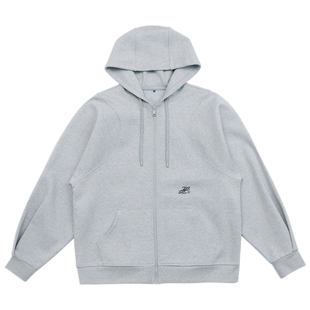 ADERERROR 23SS系列 Dancy logo拉链卫衣潮牌个性不规则袖口帽衫