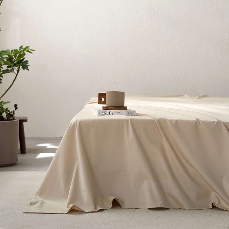 Zijpe~简约纯色秋冬保暖100s磨毛床单1.51.8m单件床笠保护罩床品
