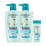 欧莱雅透明质酸套装洗发水女控油去头屑柔顺无硅油洗发露持久清爽