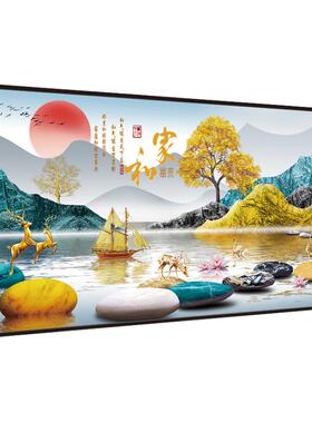 客厅轻奢装饰画自粘3d立体