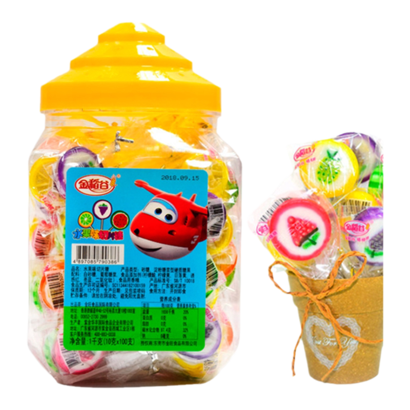 水果糖切片糖儿童发批混合糖硬