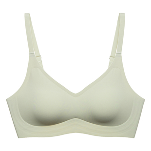 CAJ水晶无痕内衣小胸聚拢不外扩不空杯透气轻薄无钢圈文胸罩果冻