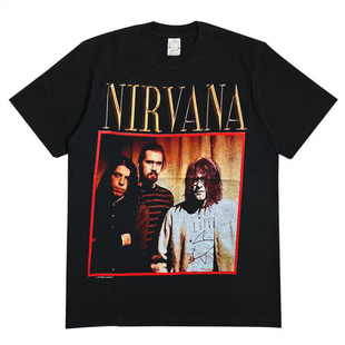 Nirvana涅槃乐队美式复古潮牌印花短袖T恤vintage古着男女半袖棉