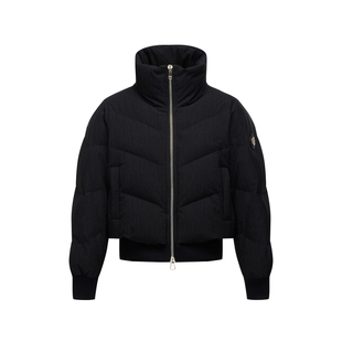 波司登2025新款羽绒服女科技黑金立领短款高端面包服B250245274