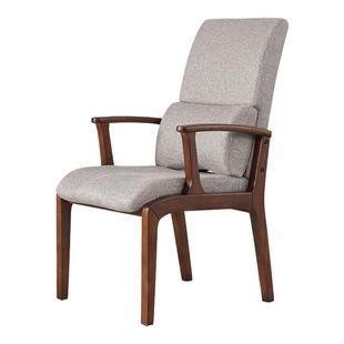 老人椅子久坐舒服麻将椅护腰专用实木扶手餐椅家用高靠背座椅