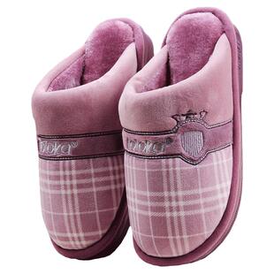 路路佳棉拖鞋女2025冬季新款家居室内保暖厚底拖鞋防滑棉拖鞋女士