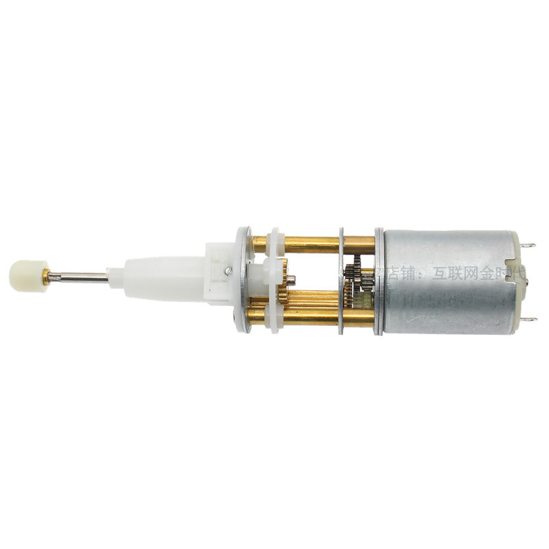 微型直流减速电机旋转伸缩推力小型马达3V6V低速智能家电系统玩具
