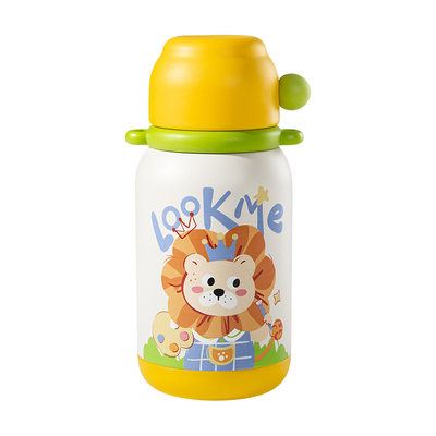 保温杯儿童带吸管小学生便携防喷溅宝宝水壶幼儿园专用水杯防摔