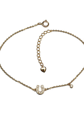 925纯银简约日常纤细镀金手链