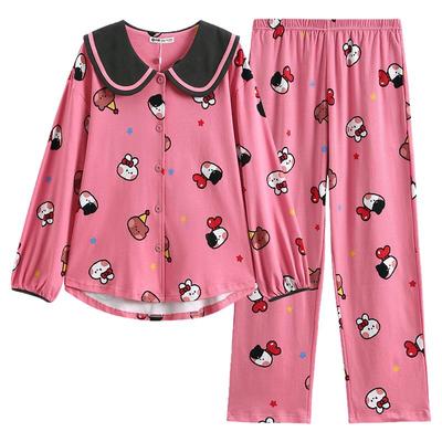 芬腾女士睡衣春秋季纯棉家居服