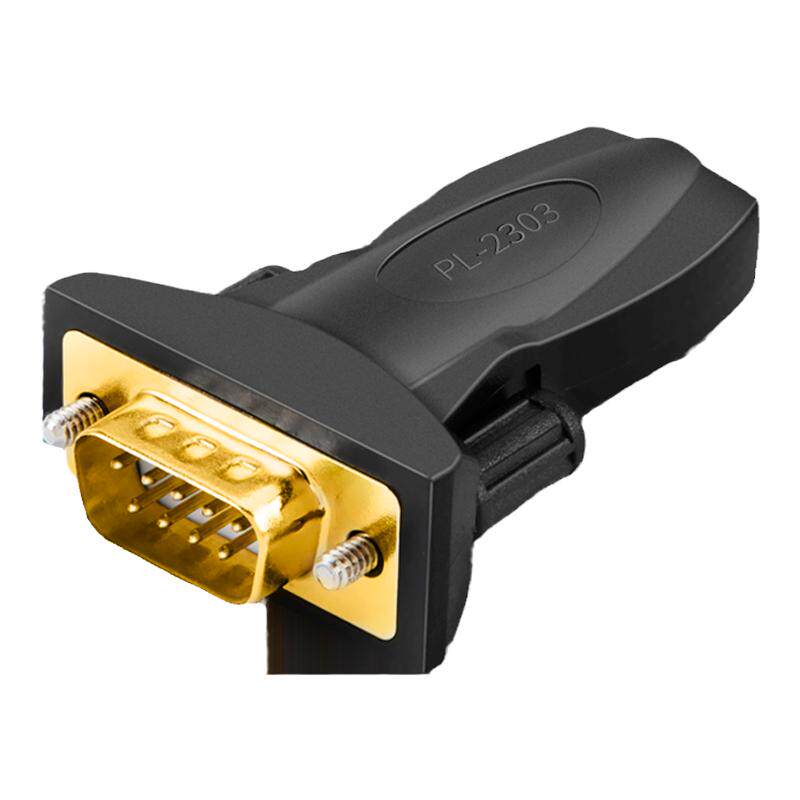 usb转rs232转换器头工业级com串口线DB9针连接电脑打印公对公对母口转接头英国ftdi232/PL2303芯片win10免驱8