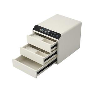 【2025新款】虎牌首饰盒保险箱保险柜家用小型珠宝黄金收纳盒专用指纹解锁防盗迷你贵重物品高级家庭保管箱