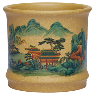 宜兴紫砂主人杯小茶杯单杯手绘品茗杯茶道杯茶碗中式陶瓷功夫茶具