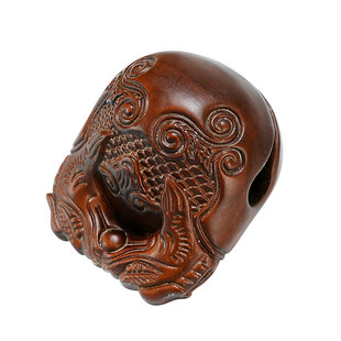 藏村黄杨木木鱼实木家用老式木鱼小木鱼打击乐器静心解压音质清脆