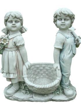 欧式风小情侣雕塑艺术品可定制