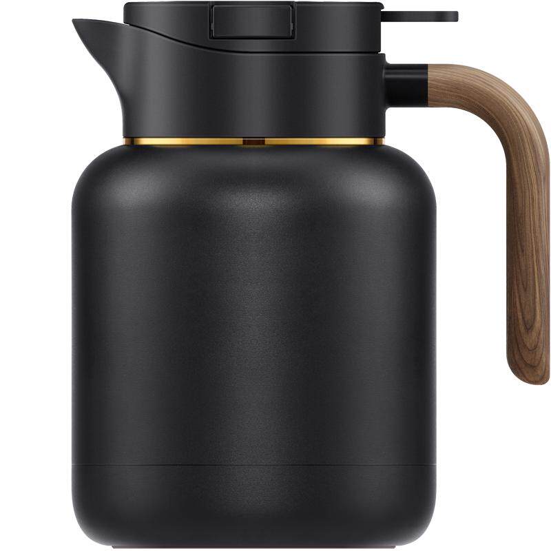 尚明高端老白茶闷茶壶泡茶保温壶钛银内胆焖茶壶办公室大容量温显