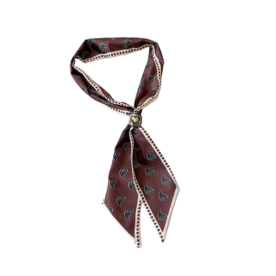 法式抽拉系脖丝巾项链高级感配饰