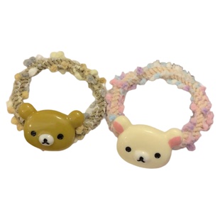 可爱轻松熊发圈卡通ins风少女发绳马尾闺蜜皮筋森女百搭头绳发饰