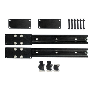 平装横拉中岛台轨道餐桌吧台延长直线中岛台滑轨平推延伸轨道配件