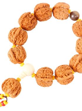 文玩核桃手玩把件手持虎头麻核桃