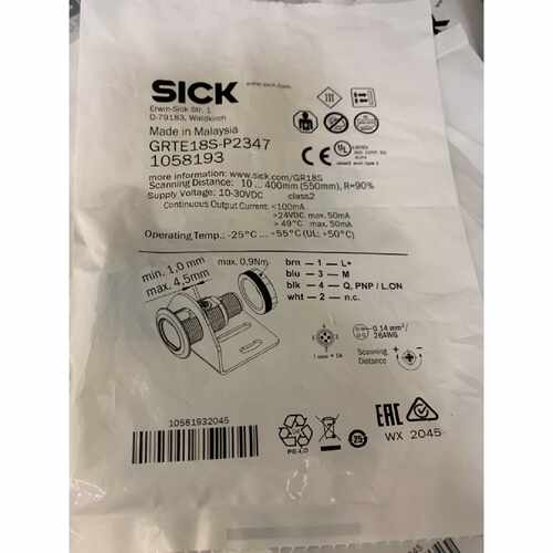 德国西克SICK光电开关GRTE18SP2347