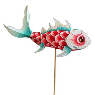 非遗手工鱼灯笼成品古风大花灯led传统节日装饰春节活动氛围道具