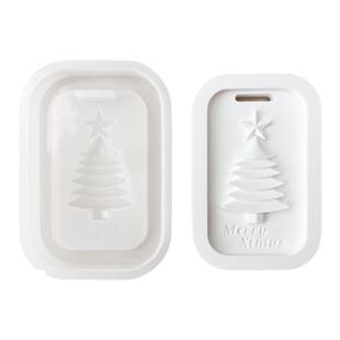 CANDLE.LAB | 圣诞树雪花挂牌挂件diy手工香薰石膏扩香石硅胶模具