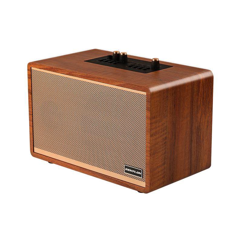 木质复古蓝牙音箱高音质大音量低音炮桌面家用收音机音响无线礼物