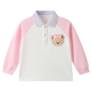 【熊宝棉】PawinPaw卡通小熊童装26年春夏季新款男女宝宝翻领T恤