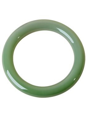 57mm和田碧玉圆条手镯收藏级