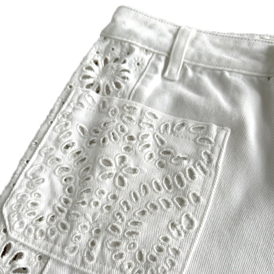 dio原版镂空牛仔裤定制开模刺绣