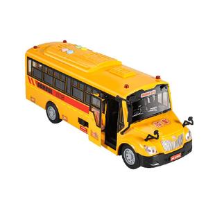超大号校车巴士模型仿真公交车收藏惯性汽车儿童玩具男孩新年礼物